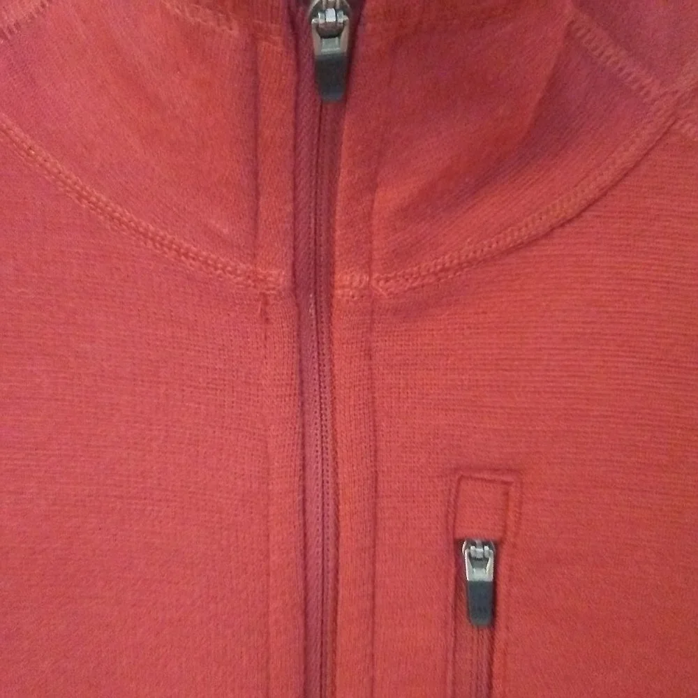 ibex Full Zip Up 100% Merino Wool Sweater Jacket Men's M_4